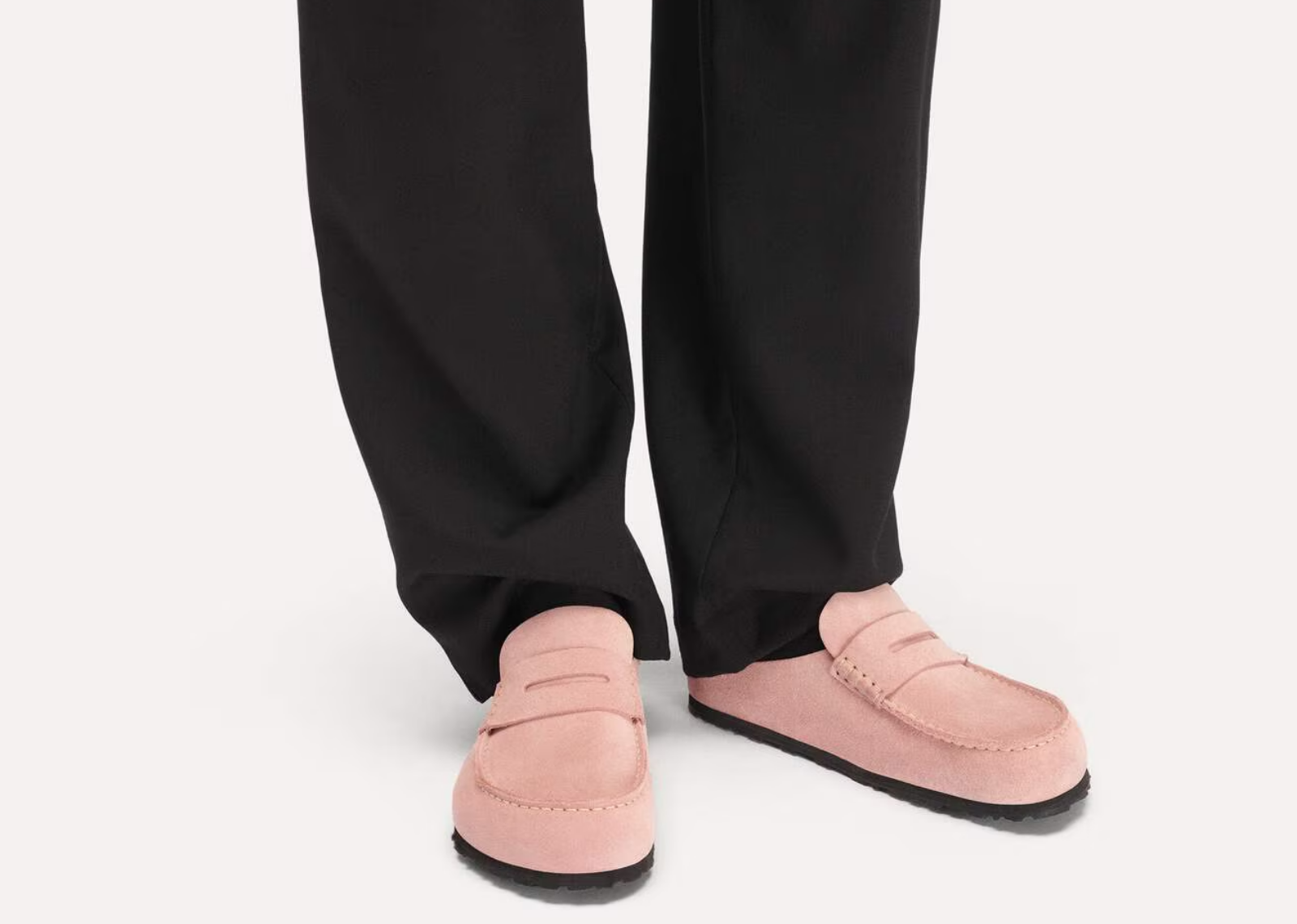 birkenstock naples wrapped suede leather pink clay 5 1