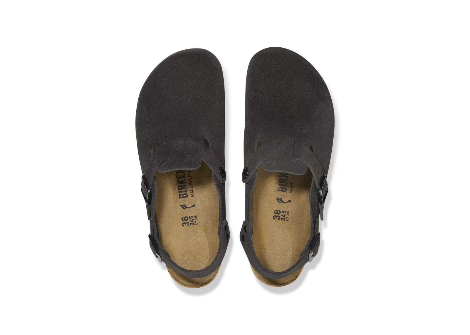 birkenstock tokio suede leather black 4 1