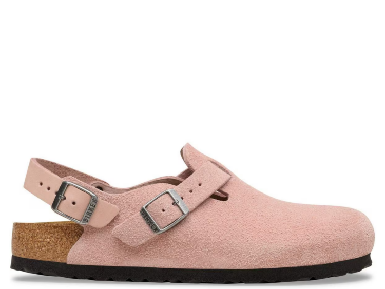 birkenstock tokio suede leather pink clay 1 1