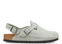 birkenstock tokio suede leather pure sage 1 1