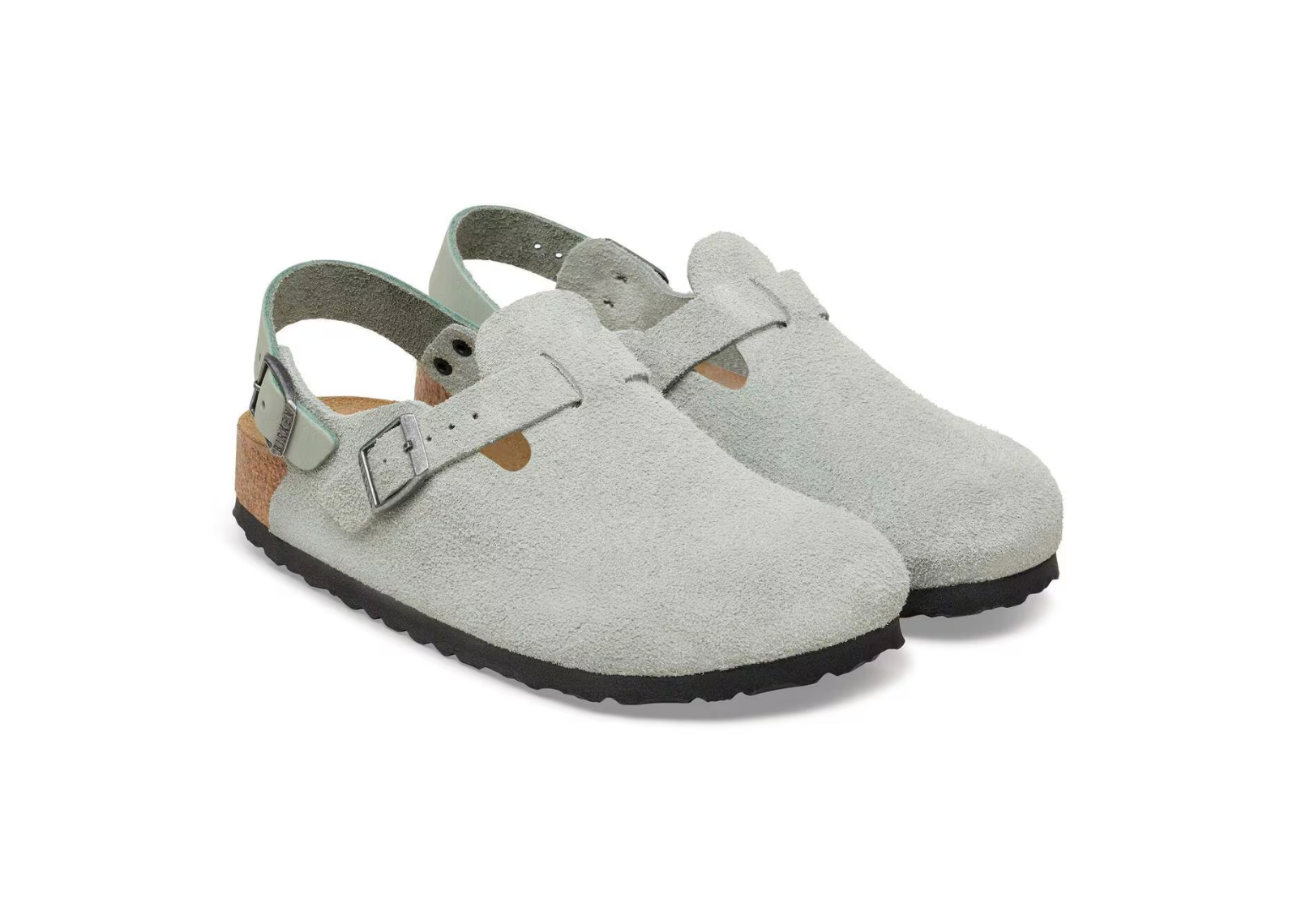 birkenstock tokio suede leather pure sage 2 1