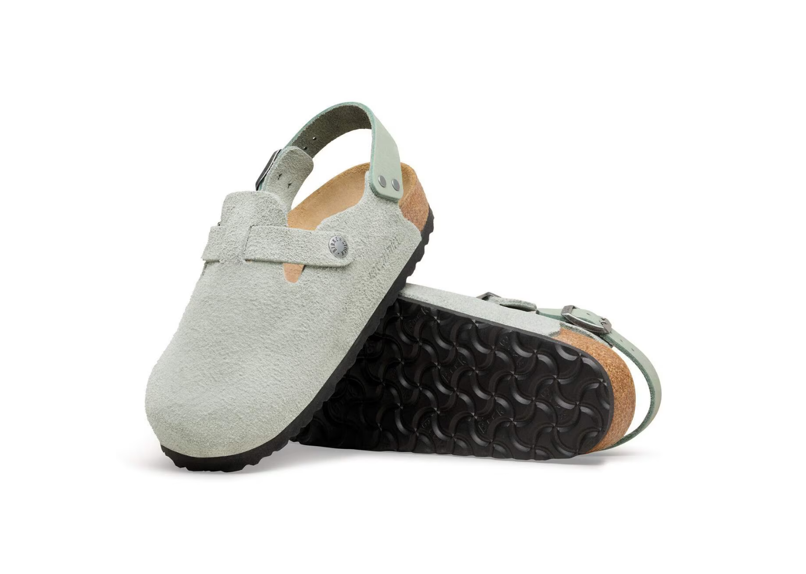 birkenstock tokio suede leather pure sage 3 1