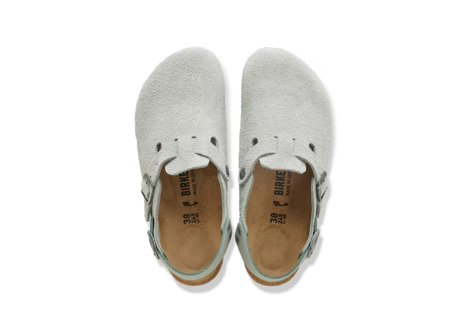 birkenstock tokio suede leather pure sage 4 1