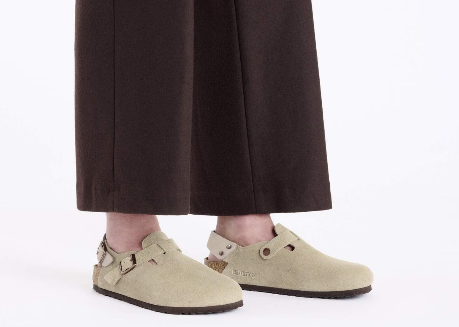 birkenstock tokio suede leather taupe 5 1