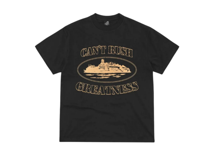 corteiz x central cee cant rush greatness tee black 1 1