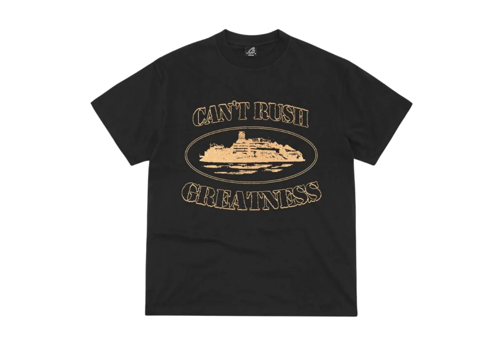 corteiz x central cee cant rush greatness tee black 1 1