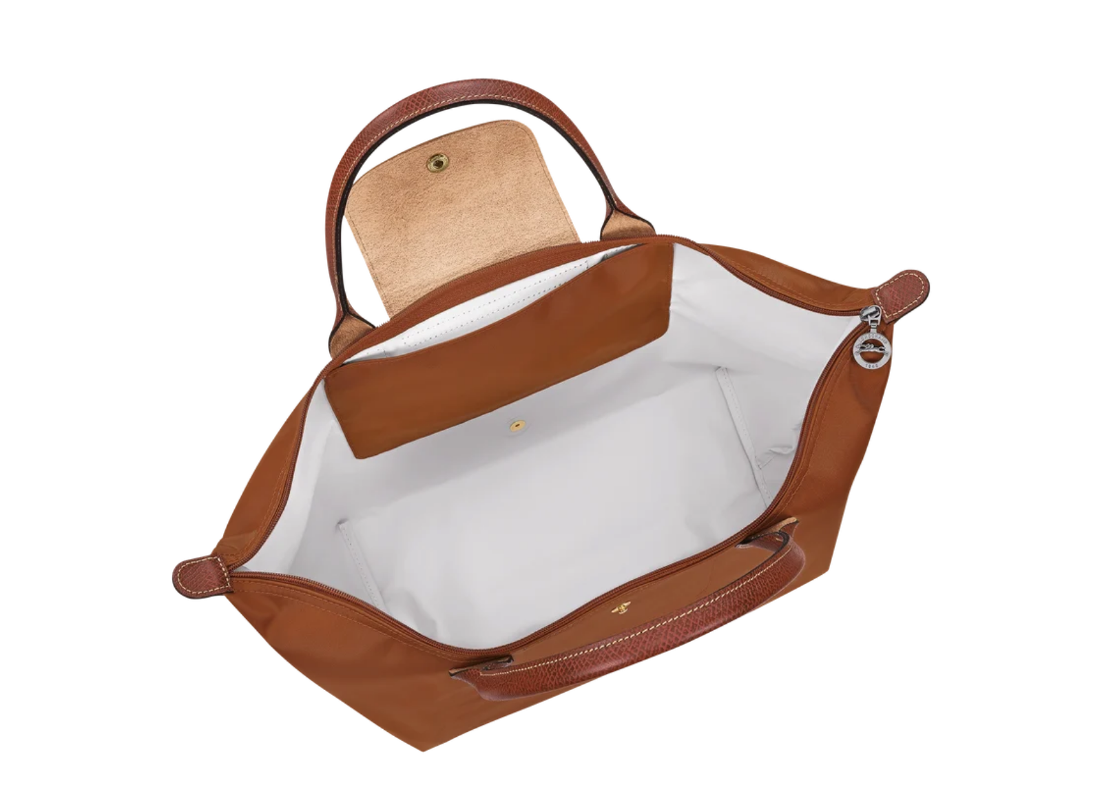 longchamp le pliage original large handbag cognac 4 1
