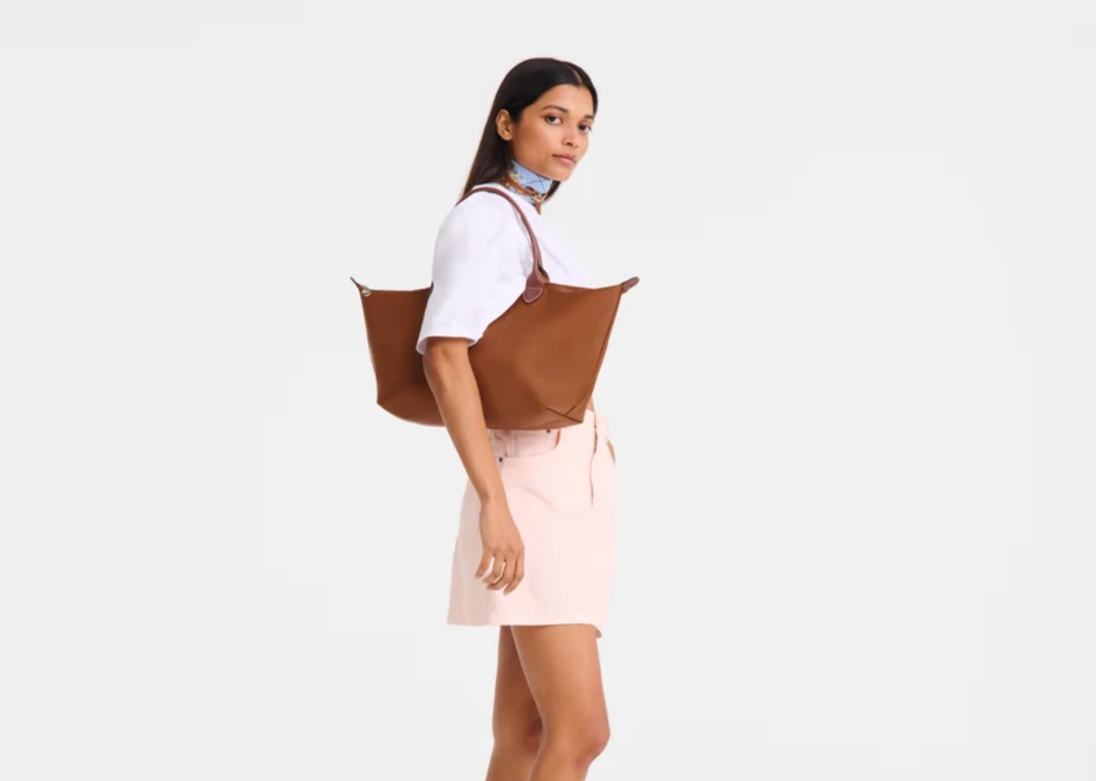 longchamp le pliage original large handbag cognac 5 1