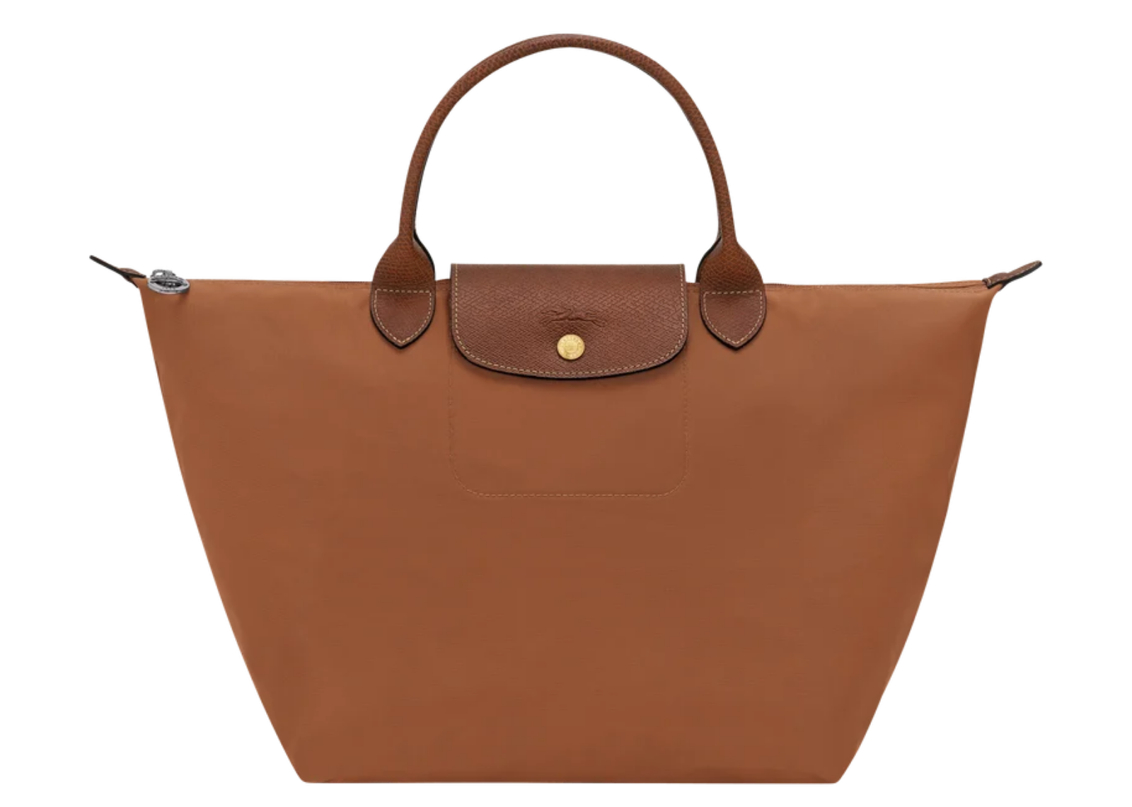 longchamp le pliage original medium handbag cognac 1 1