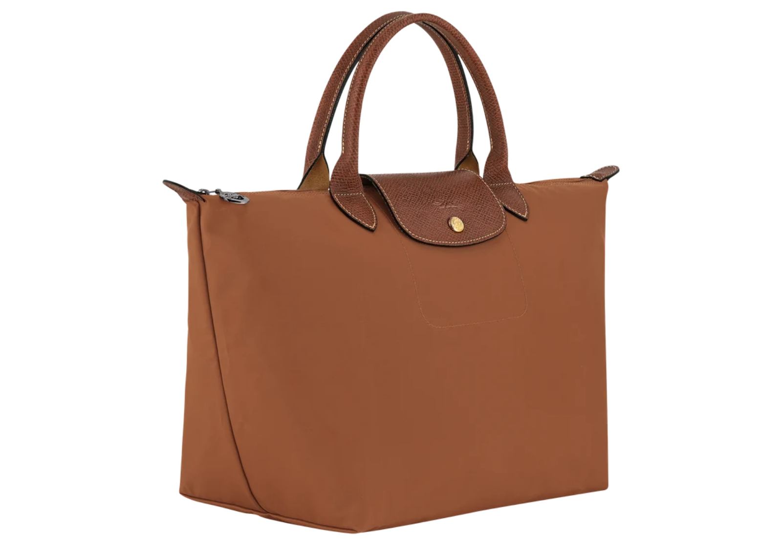 longchamp le pliage original medium handbag cognac 2 1