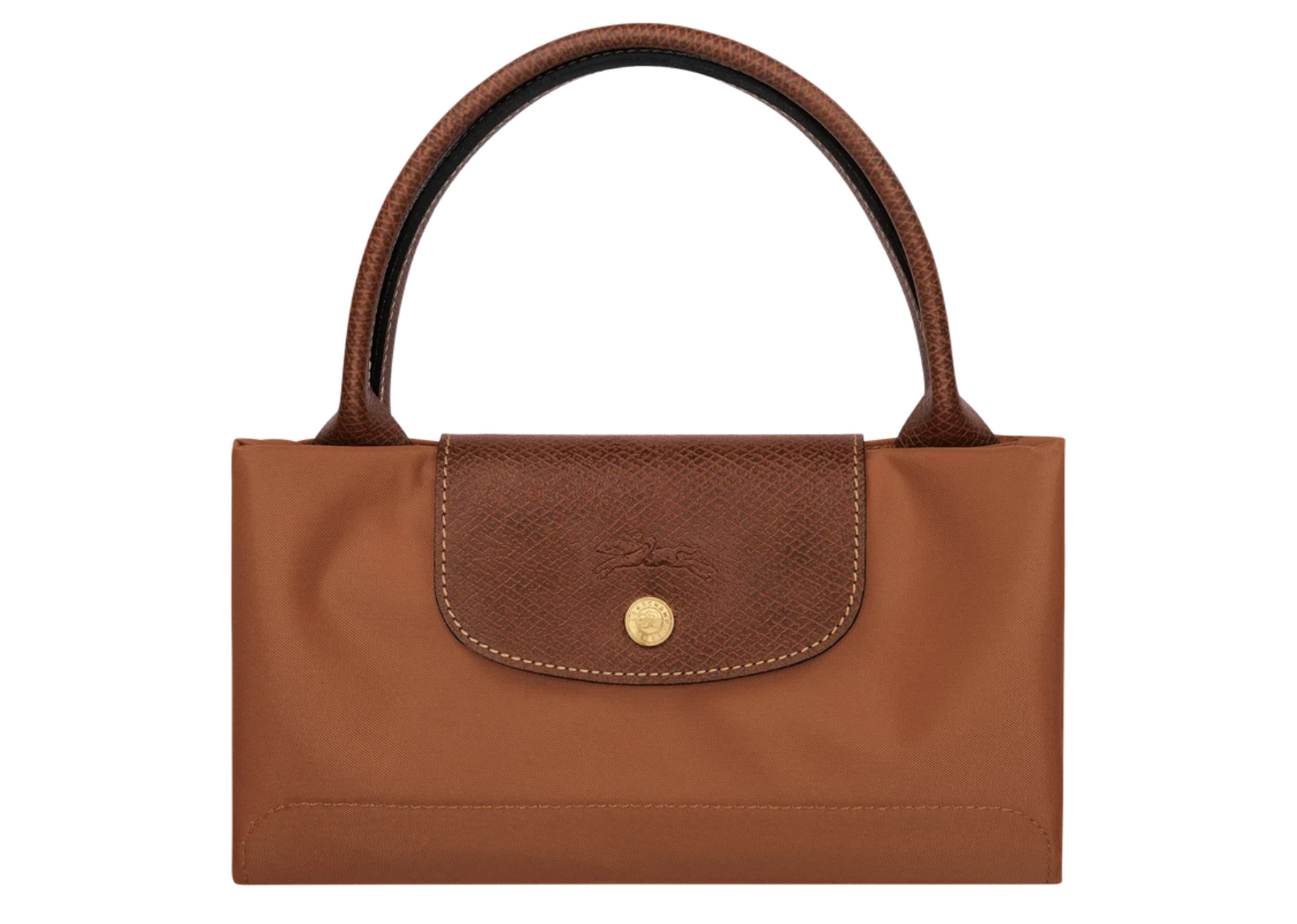 longchamp le pliage original medium handbag cognac 5 1