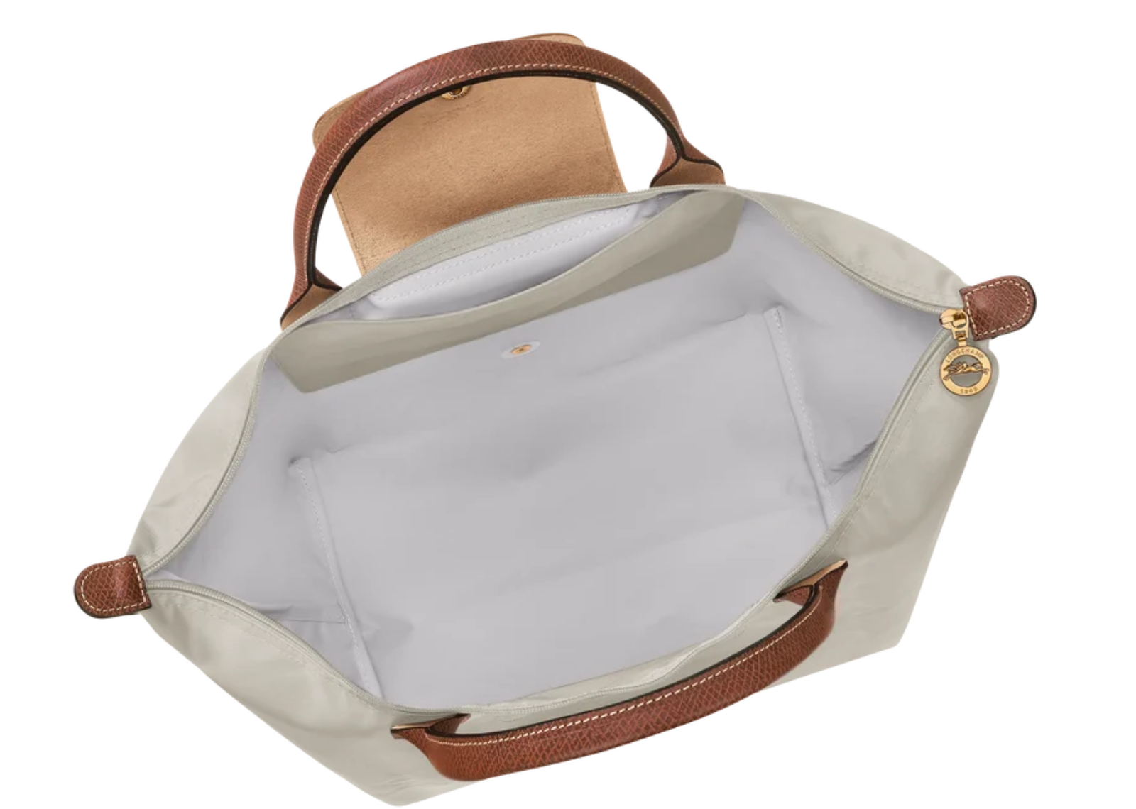 longchamp le pliage original medium handbag pebble 4 1