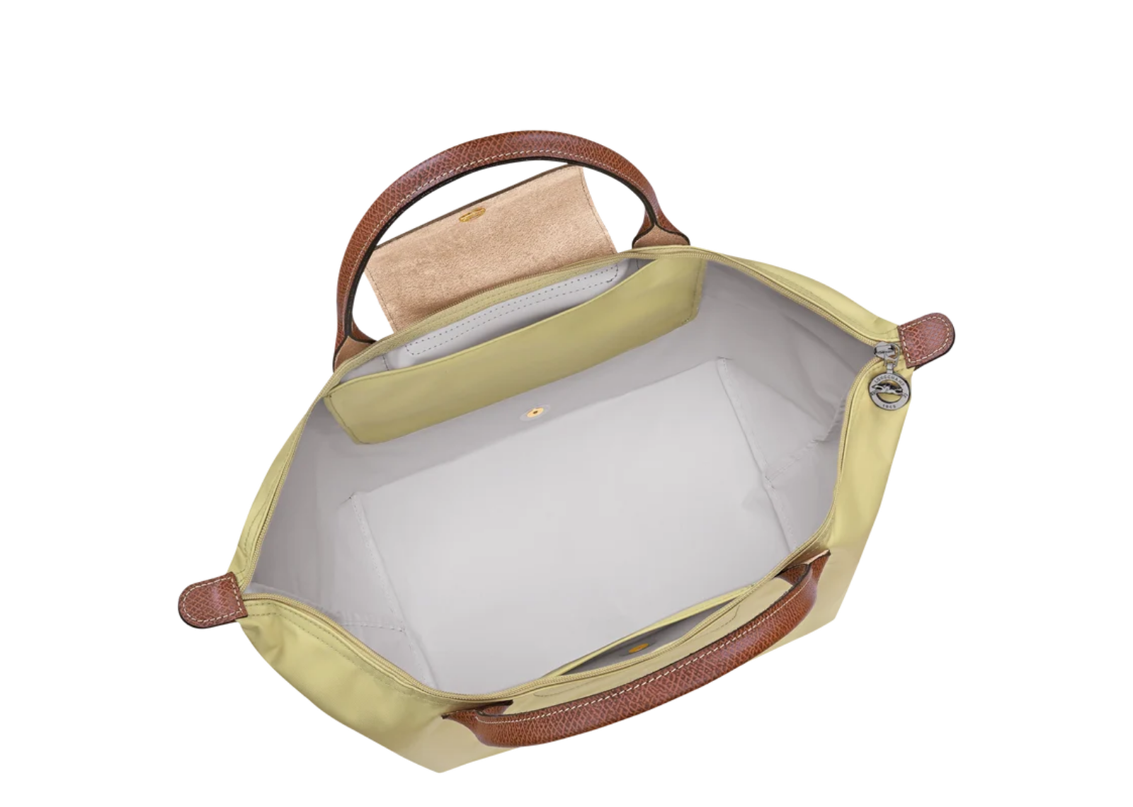 longchamp le pliage original medium handbag pistachio 4 1