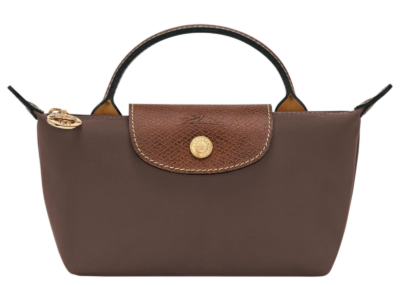 Longchamp Le Pliage Original Pouch with handle Mocha