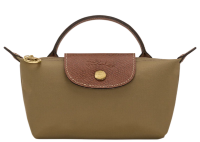 Longchamp Le Pliage Original Pouch With Handle Olive