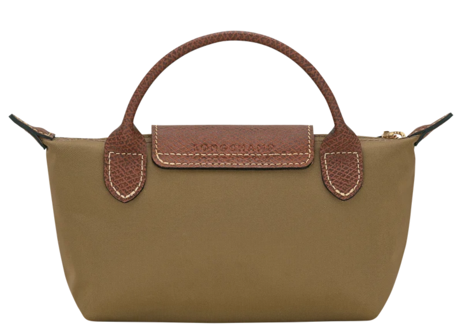 longchamp le pliage original pouch with handle olive 3 1
