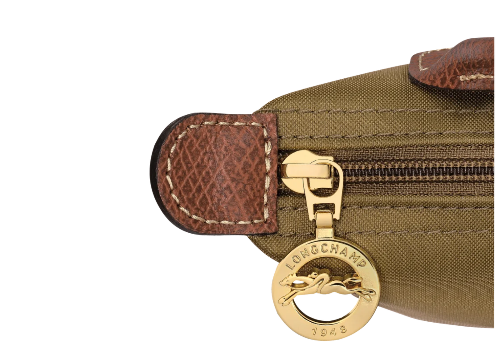 longchamp le pliage original pouch with handle olive 5 1