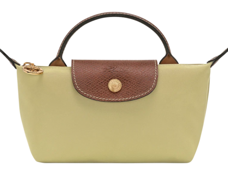 longchamp le pliage original pouch with handle pistachio 1 1