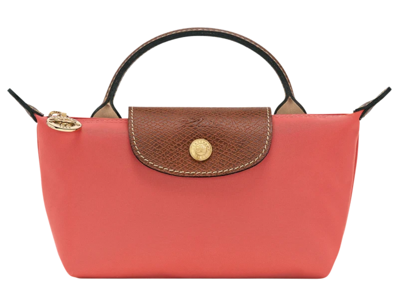 longchamp le pliage original pouch with handle strawberry 1 1