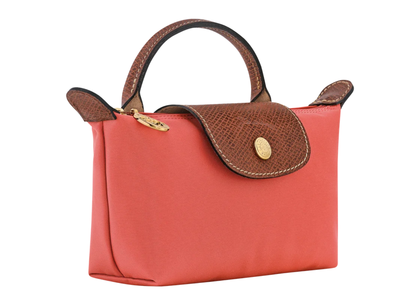 longchamp le pliage original pouch with handle strawberry 2 1