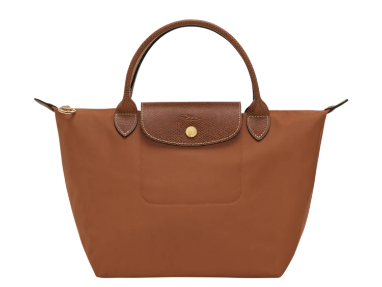 longchamp le pliage original small handbag cognac 1 1