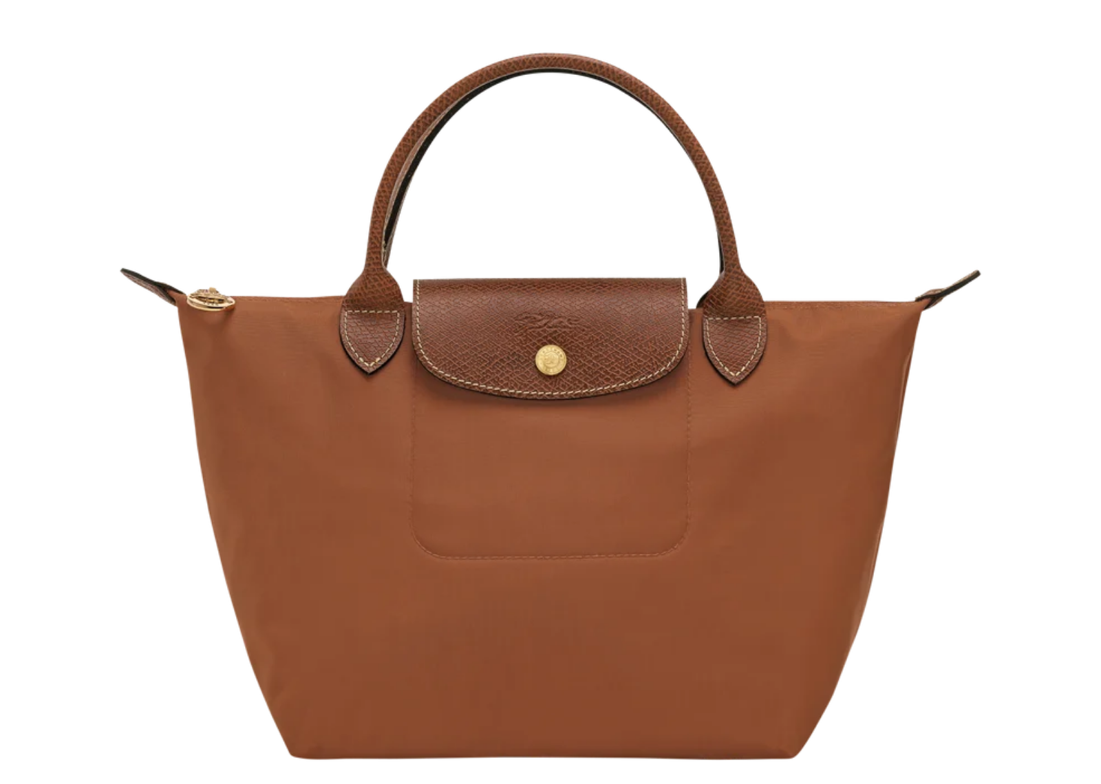 longchamp le pliage original small handbag cognac 1 1