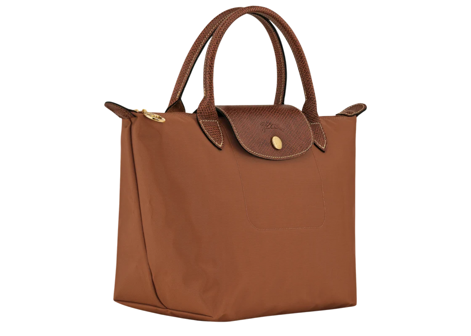 longchamp le pliage original small handbag cognac 2 1