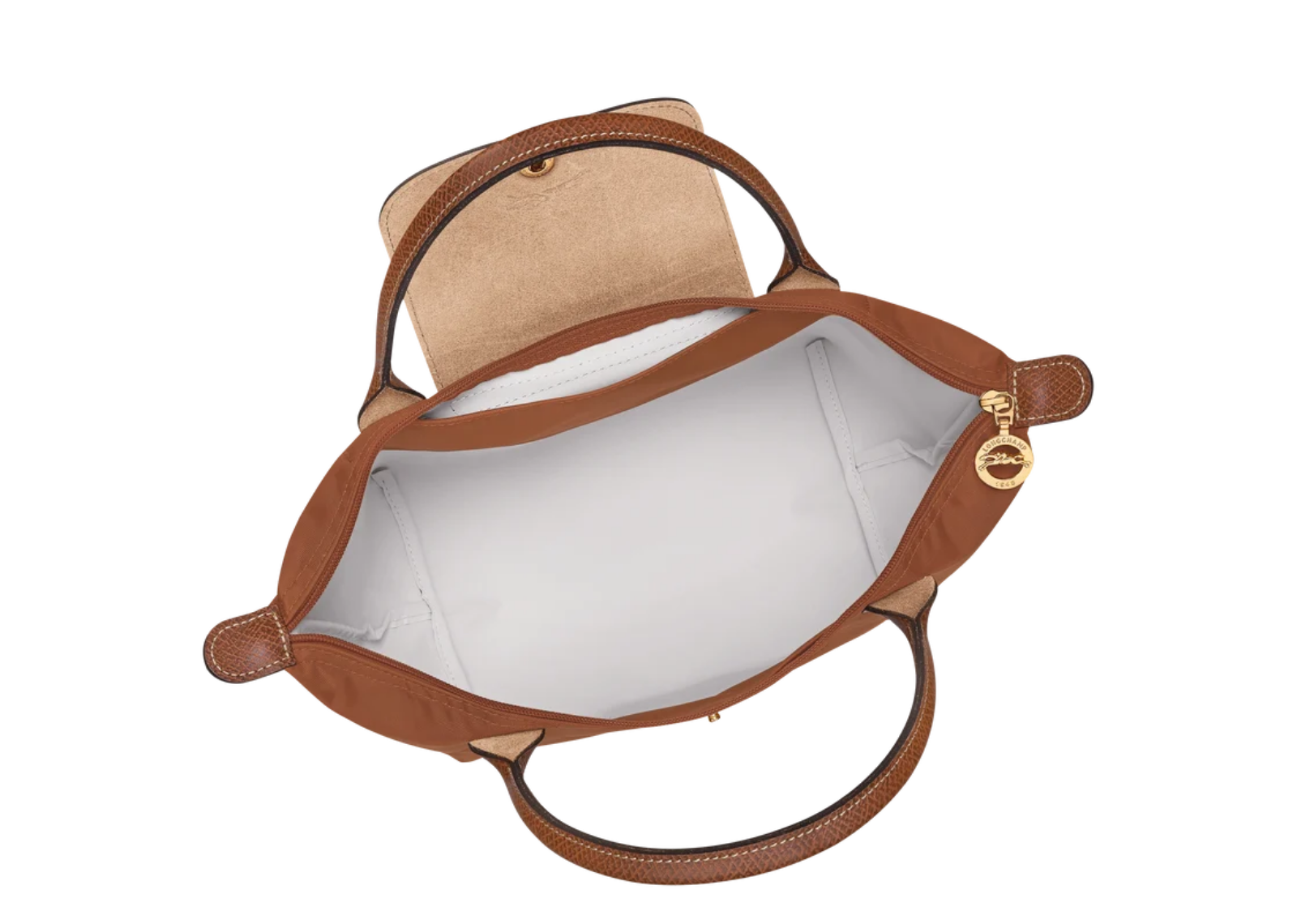 longchamp le pliage original small handbag cognac 4 1