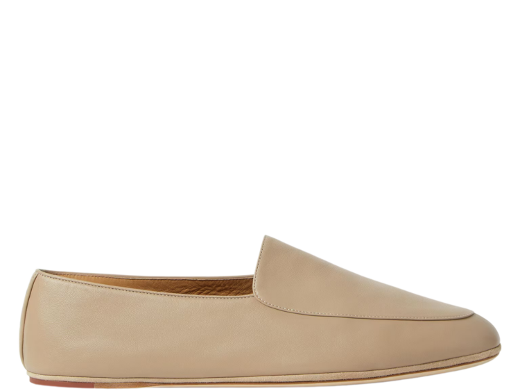 loro piana anton walk loafer lambskin sandstone 1 1