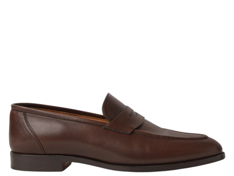 loro piana sergio loafer calfskin french coffee 1 1
