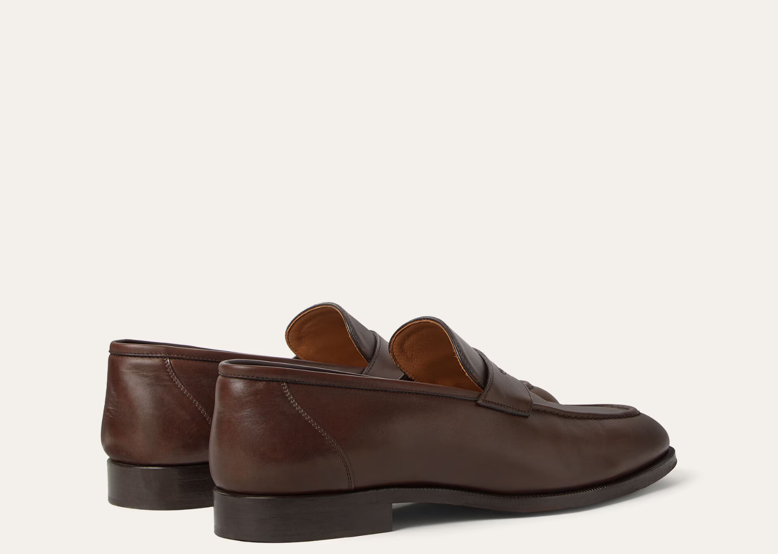 loro piana sergio loafer calfskin french coffee 3 1