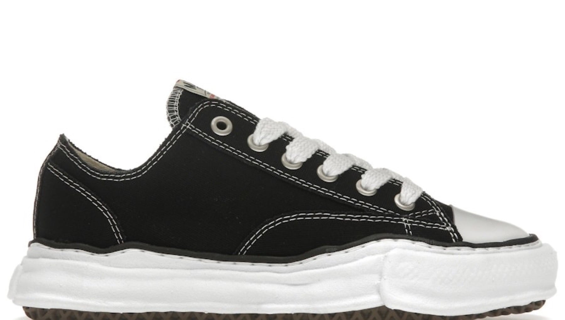 Maison Mihara Yasuhiro Peterson OG Sole siyah kanvas Sneaker Baker