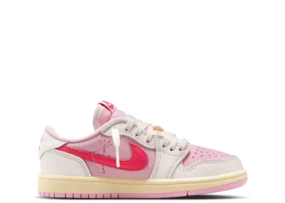 Nike Air Jordan 1 Retro Low OG SP Travis Scott Sail Tropical Pink (PS)