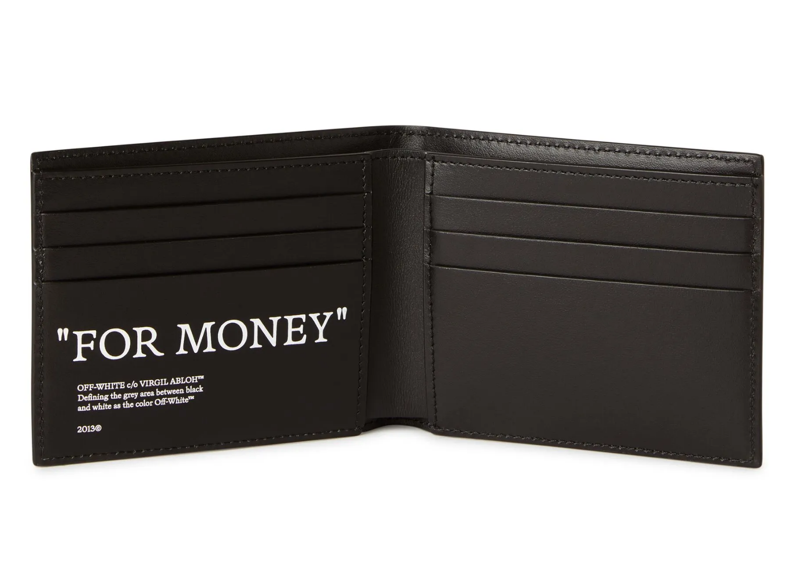 off white quote for money bifold wallet 3 1