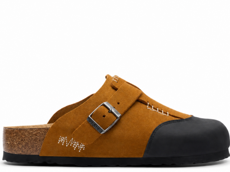 Birkenstock ADERERROR Boston Cap Suede Camel