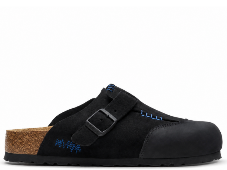 Birkenstock ADERERROR Boston Cap Suede Black