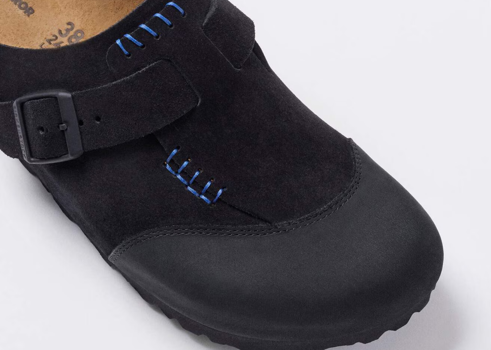 Birkenstock ADERERROR Boston Cap Suede Black - görsel 2