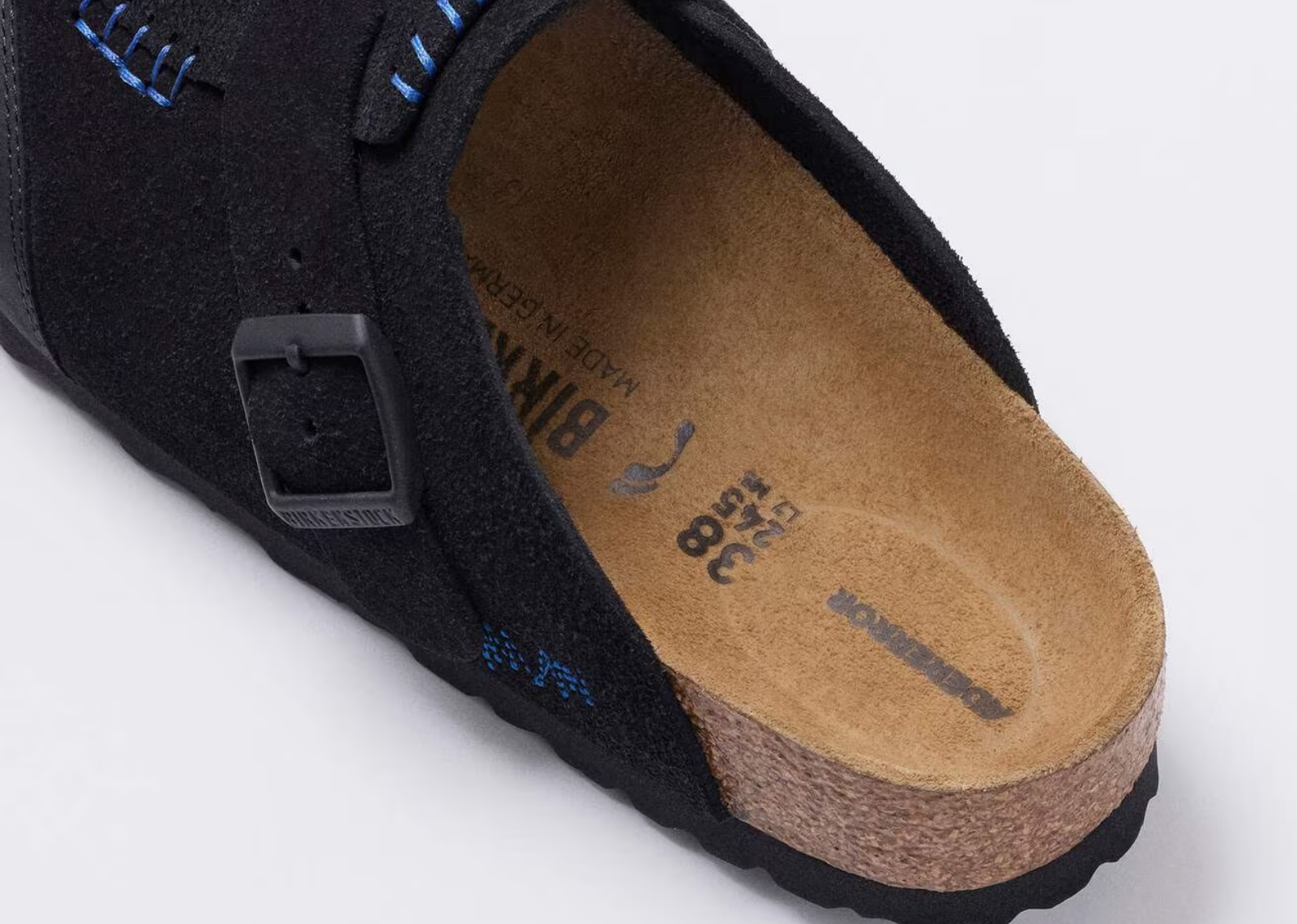 Birkenstock ADERERROR Boston Cap Suede Black - görsel 3