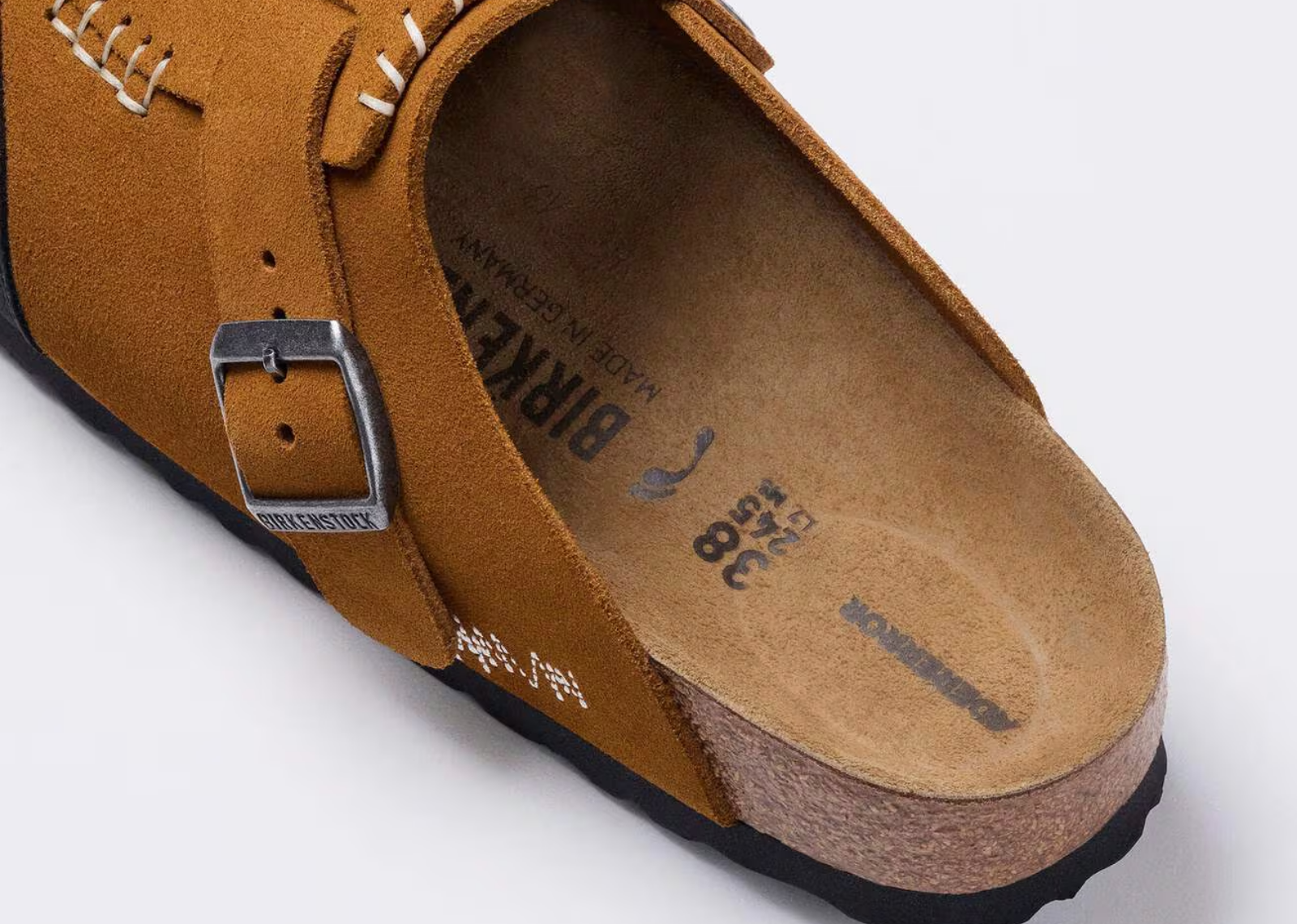 Birkenstock ADERERROR Boston Cap Suede Camel - görsel 3