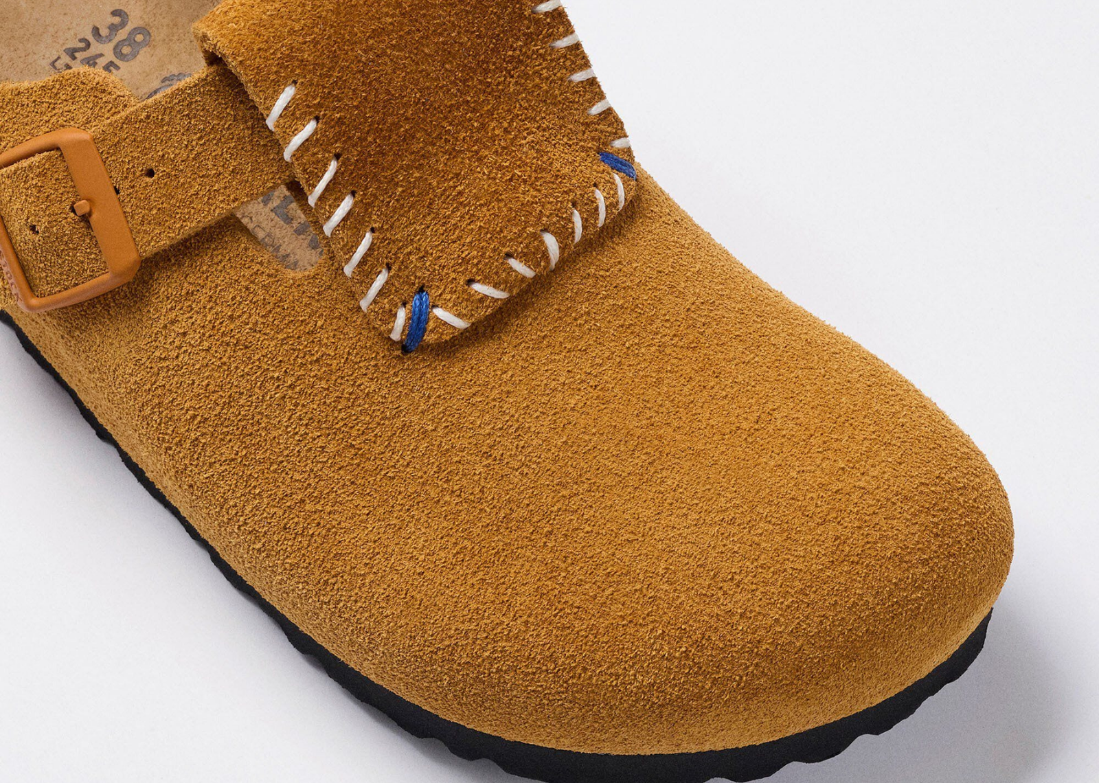 Birkenstock ADERERROR Boston Flap Suede Honey - görsel 2