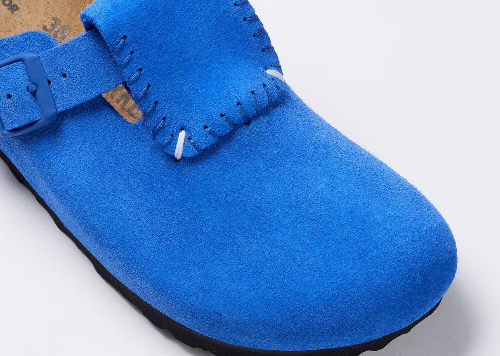 Birkenstock ADERERROR Boston Flap Suede Ultra Blue - görsel 2