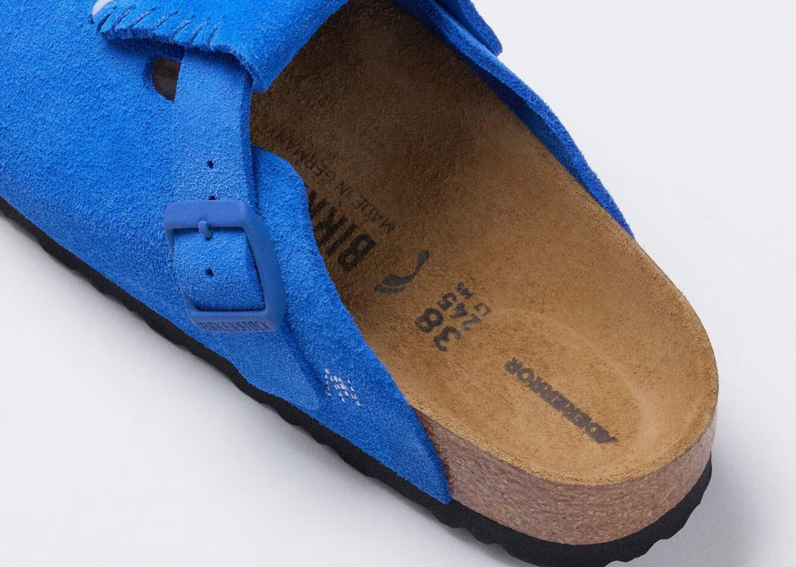 Birkenstock ADERERROR Boston Flap Suede Ultra Blue - görsel 3