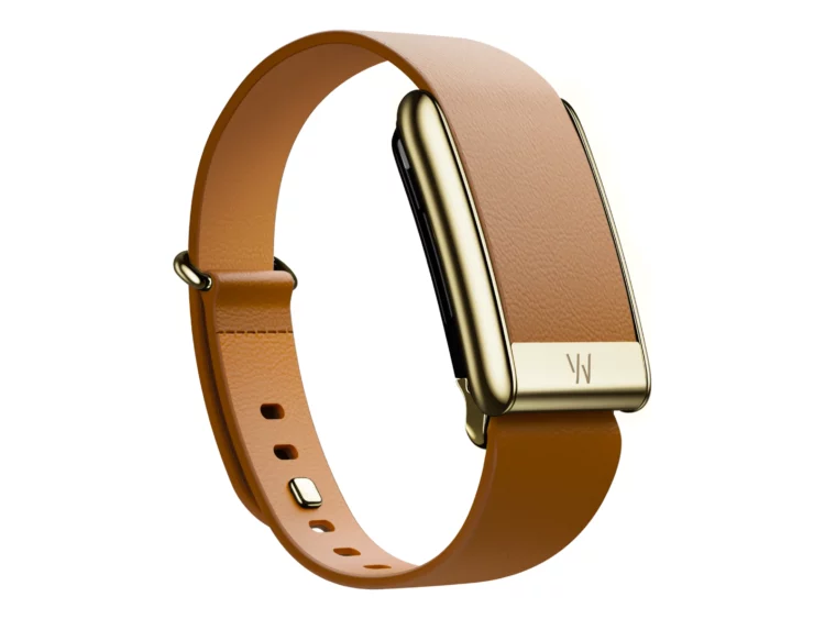 Whoop Camel with Gold LeatherLuxe Tapered Band