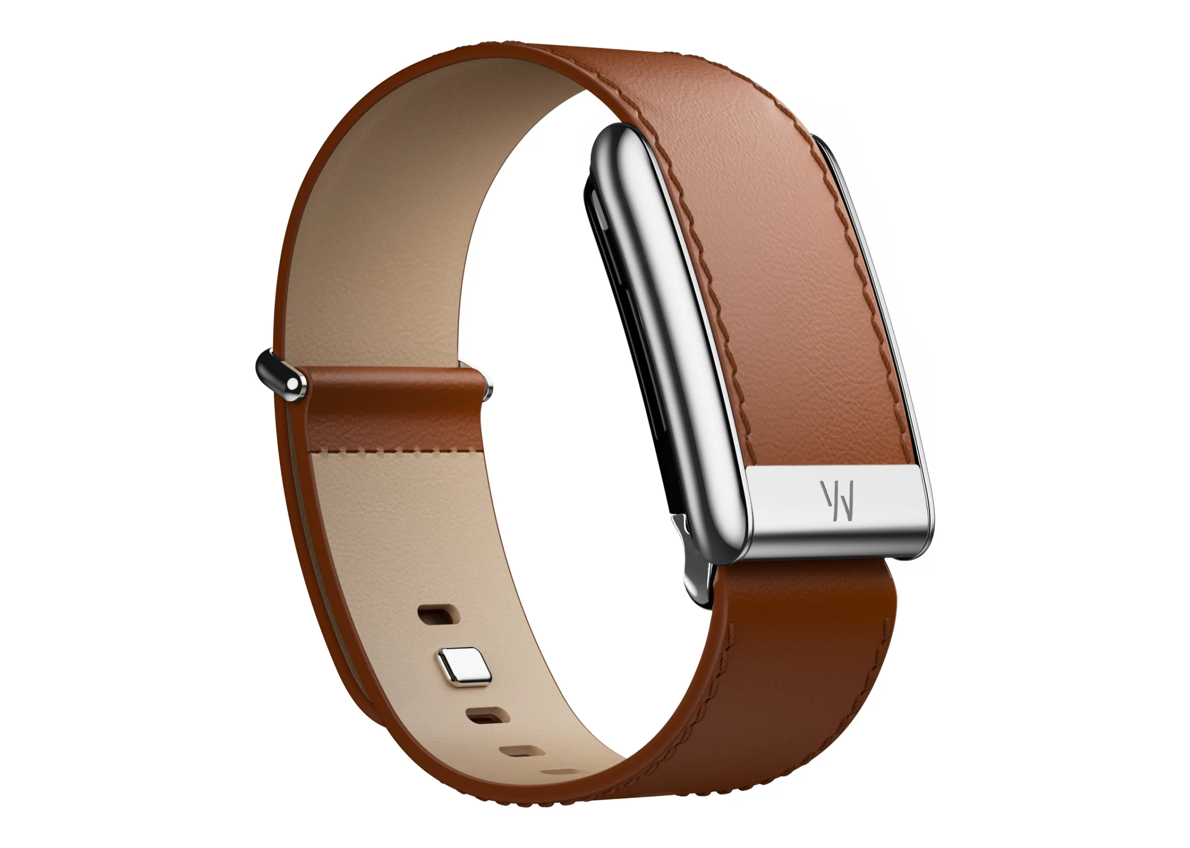 Whoop Chestnut/Cream with Titanium LeatherLuxe Straight Band