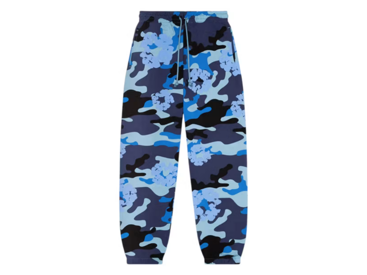 Denim Tears The Cotton Wreath Sweatpant Blue Camo