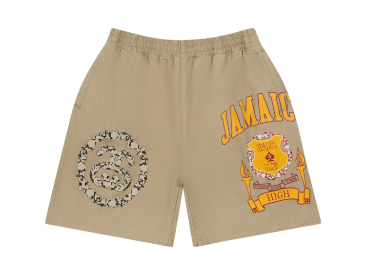 Denim Tears x Stussy Jamaica High Khaki Short Brown