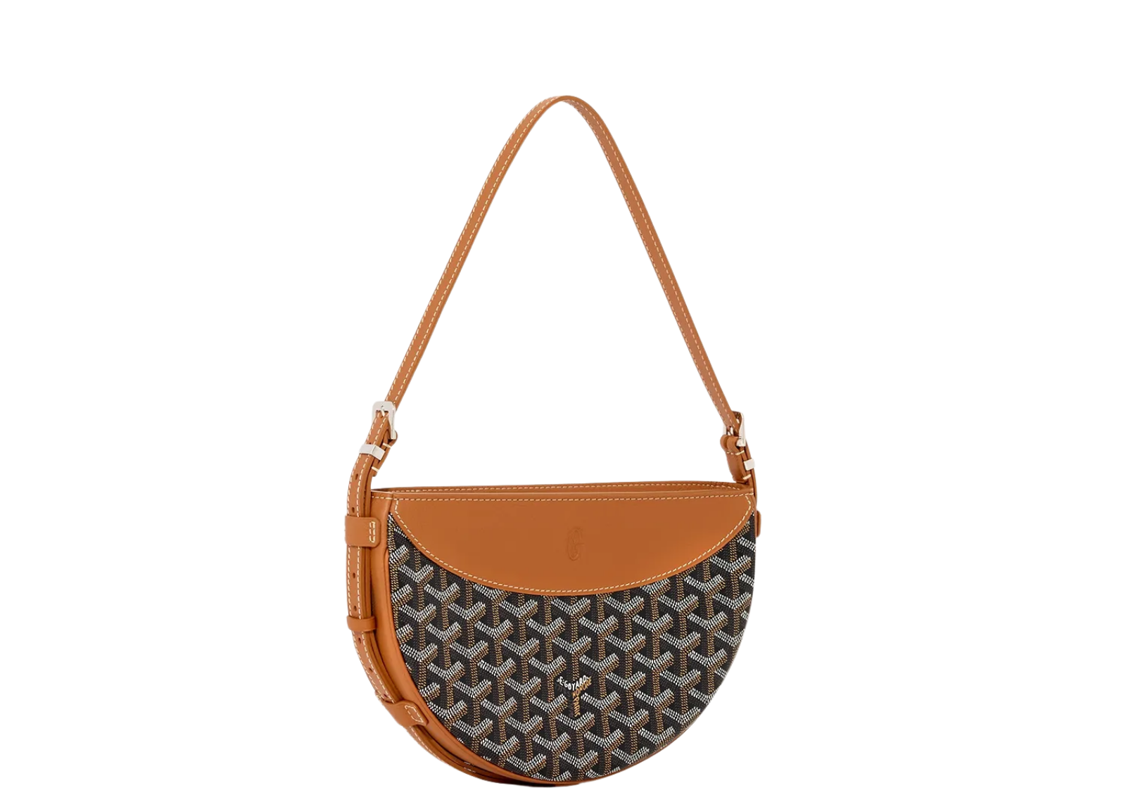 Goyard Hirondelle Pouch Bag Black & Tan