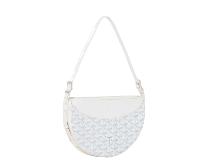 Goyard Hirondelle Pouch Bag White