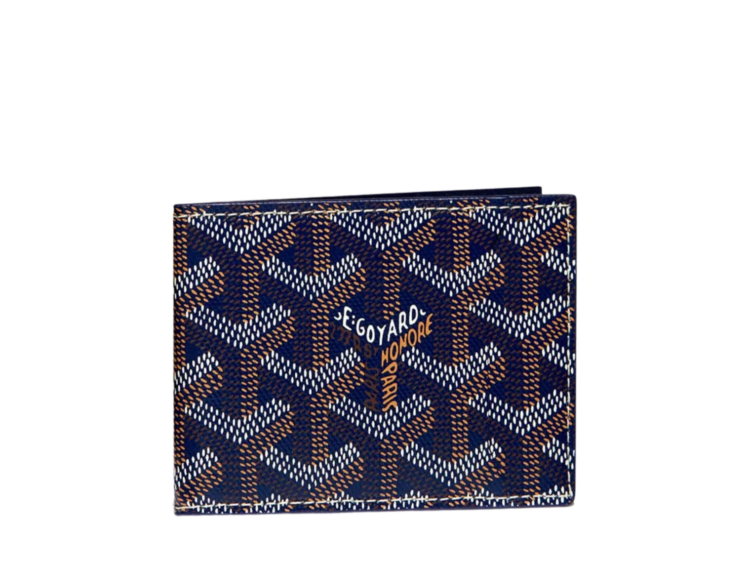 Goyard Insert Victoire Card Wallet Navy Blue