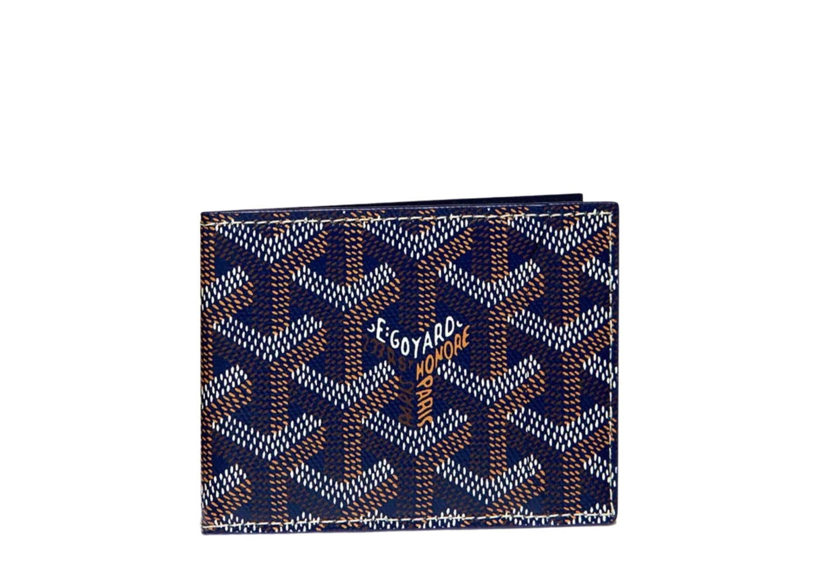 Goyard Insert Victoire Card Wallet Navy Blue